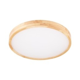 Lampada da soffitto rotonda in legno ultra sottile Lampada da soffitto in legno massello acrilico Luci nordiche