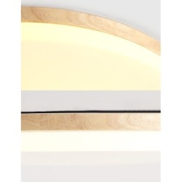Lampada da soffitto rotonda nordica Lampada da soffitto in legno massello semplice e moderna Lampada da soffitto ultra sottile