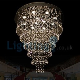Lampadario moderno contemporaneo a sospensione a filo con luce a goccia di cristallo