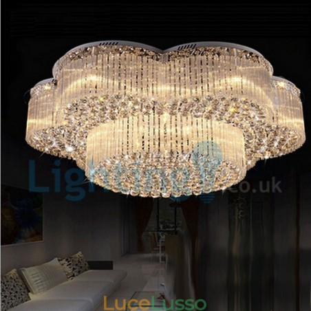 Lampadario moderno contemporaneo a sospensione a filo con luce a goccia di cristallo Lampadario moderno contemporaneo a sospensione a filo con luce a goccia di cristallo