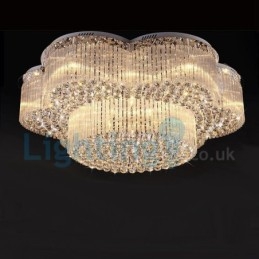 Lampadario moderno contemporaneo a sospensione a filo con luce a goccia di cristallo