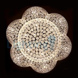 Lampadario moderno contemporaneo a sospensione a filo con luce a goccia di cristallo