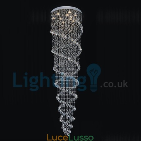 Lampadario moderno contemporaneo a sospensione a filo con luce a goccia di cristallo Lampadario moderno contemporaneo a sospensione a filo con luce a goccia di cristallo