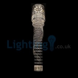 Lampadario moderno contemporaneo a sospensione a filo con luce a goccia di cristallo