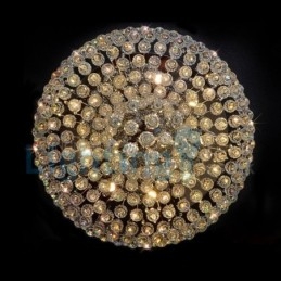 Lampadario moderno contemporaneo a sospensione a filo con luce a goccia di cristallo