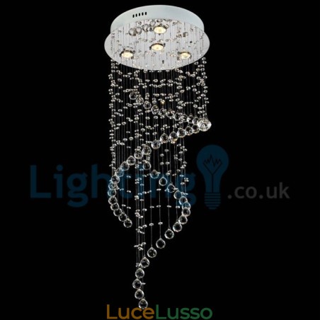 Lampadario moderno contemporaneo a sospensione a filo con luce a goccia di cristallo Lampadario moderno contemporaneo a sospensione a filo con luce a goccia di cristallo