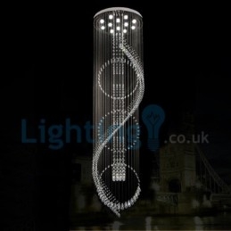Lampadario moderno contemporaneo a sospensione a filo con luce a goccia di cristallo
