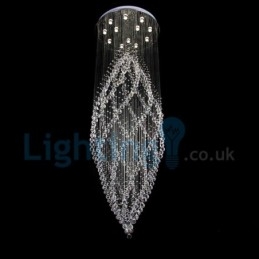 Lampadario moderno contemporaneo a sospensione a filo con luce a goccia di cristallo