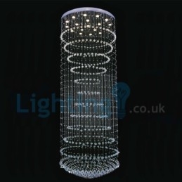 Lampadario moderno contemporaneo a sospensione a filo con luce a goccia di cristallo