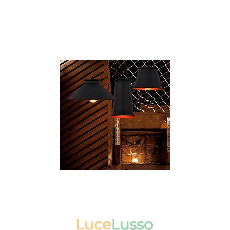 Lampadario Mini Stile Moderno Contemporaneo Metallo 3 Luci Lampada a Sospensione