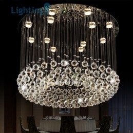 Lampadario di cristallo moderno nido d'uccello lampada da soffitto duplex di lusso