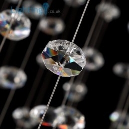 Lampadario di cristallo moderno nido d'uccello lampada da soffitto duplex di lusso