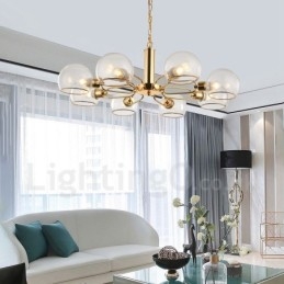 Lampadario magico in vetro creativo postmoderno nordico a 8 luci