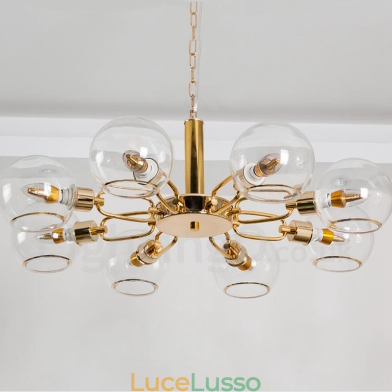Lampadario magico in vetro creativo postmoderno nordico a 8 luci