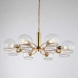 Lampadario magico in vetro creativo postmoderno nordico a 8 luci