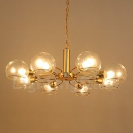Lampadario magico in vetro creativo postmoderno nordico a 8 luci