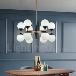 Lampadario nordico con 12 lampadine, lampada magica, lampade creative