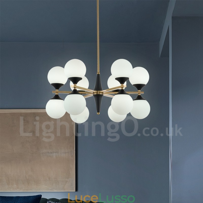 Lampadario nordico con 12 lampadine, lampada magica, lampade creative