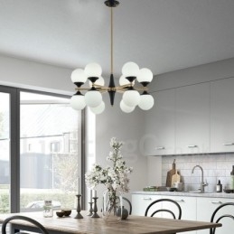 Lampadario nordico con 12 lampadine, lampada magica, lampade creative
