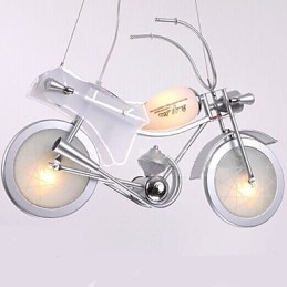 Lampada per motocicletta Illuminazione per cartoni animati Lampada per ragazzi Lampade per bambini