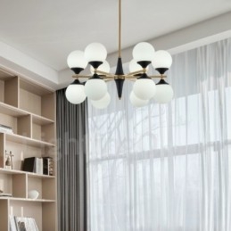 Lampadario nordico con 12 lampadine, lampada magica, lampade creative