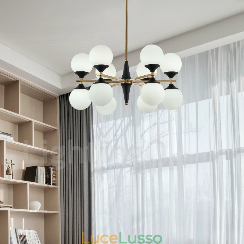 Lampadario nordico con 12 lampadine, lampada magica, lampade creative