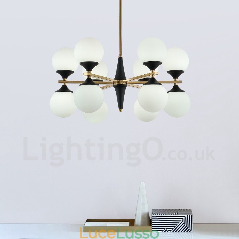 Lampadario nordico con 12 lampadine, lampada magica, lampade creative