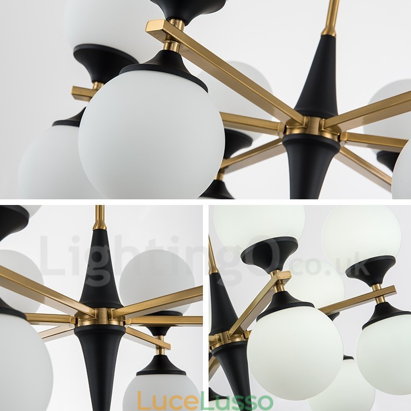 Lampadario nordico con 12 lampadine, lampada magica, lampade creative