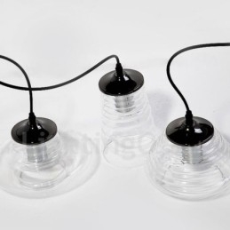 Lampada a sospensione in vetro a testa singola Cafe