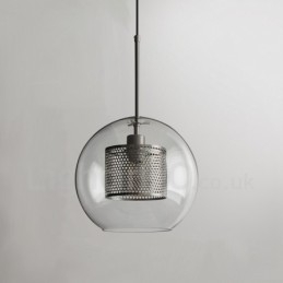 Lampada a sospensione a testa singola in vetro con decorazione in stile nordico minimalista moderno