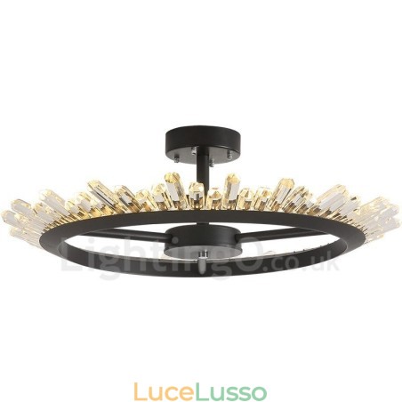 Moderne luci da soffitto in cristallo contemporaneo Moderne luci da soffitto in cristallo contemporaneo