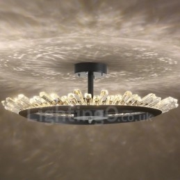 Moderne luci da soffitto in cristallo contemporaneo
