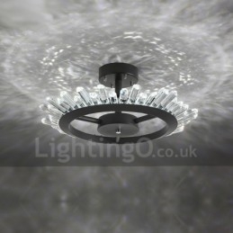 Moderne luci da soffitto in cristallo contemporaneo