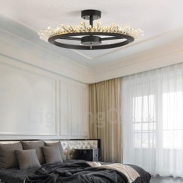 Moderne luci da soffitto in cristallo contemporaneo