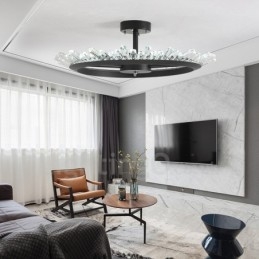 Moderne luci da soffitto in cristallo contemporaneo