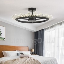 Moderne luci da soffitto in cristallo contemporaneo
