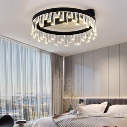 Lampada da soffitto circolare creativa minimalista moderna in cristallo