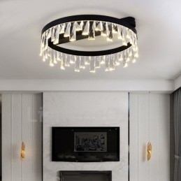 Lampada da soffitto circolare creativa minimalista moderna in cristallo