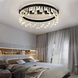 Lampada da soffitto circolare creativa minimalista moderna in cristallo