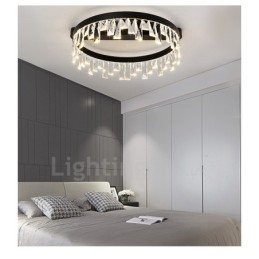 Lampada da soffitto circolare creativa minimalista moderna in cristallo