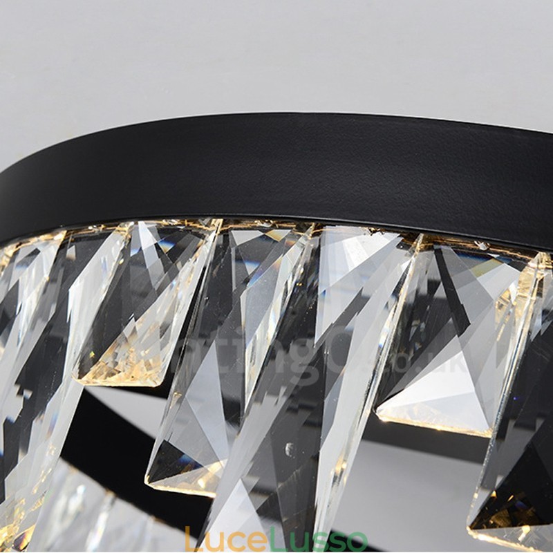 Lampada da soffitto circolare creativa minimalista moderna in cristallo