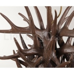Lampadario retrò in corna di cervo artistico rustico a 9 luci