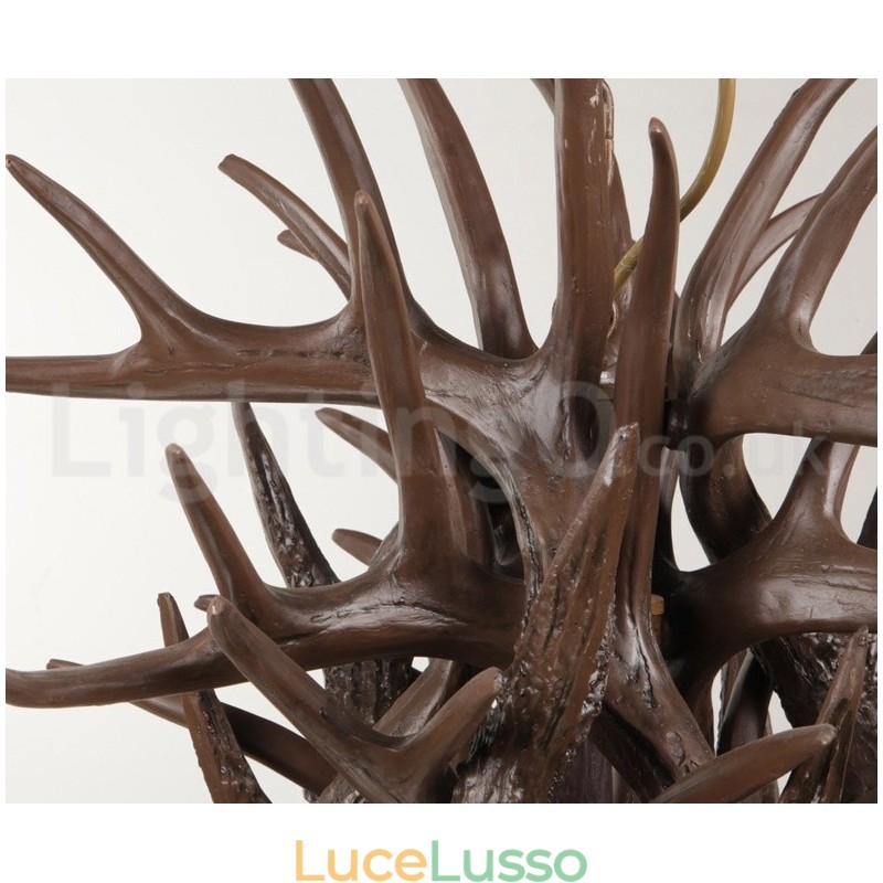 Lampadario retrò in corna di cervo artistico rustico a 9 luci