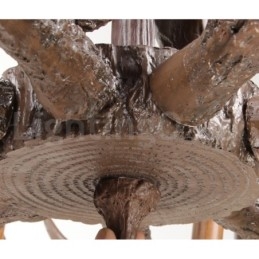 Lampadario retrò in corna di cervo artistico rustico a 9 luci