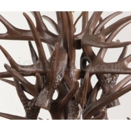 Lampadario retrò in corna di cervo artistico rustico a 9 luci