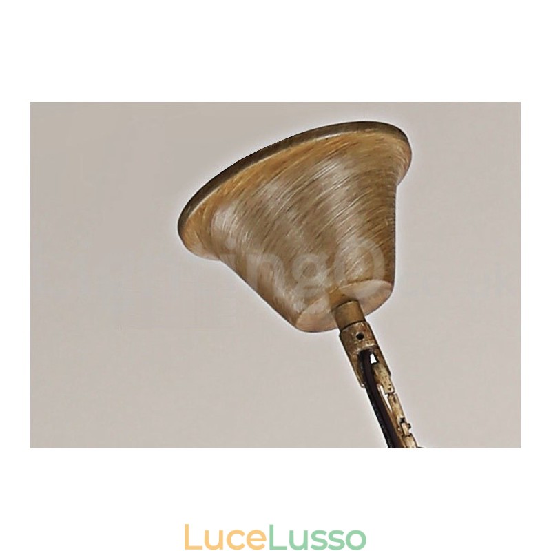 Lampadario vintage retrò in corna di cervo, 12 luci, 2 cravatte, rustico e artistico
