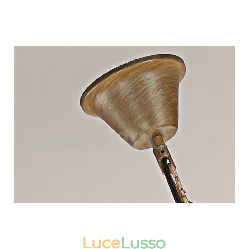 Lampadario a forma di candela vintage retrò in corna di cervo, artistico rustico, a 8 luci