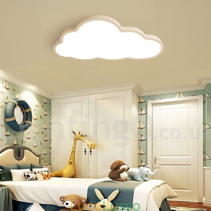 Ultra Thin Clouds dimmerabile moderno contemporaneo stile nordico luci da soffitto a filo con paralume in acrilico con telecomando può essere utilizzato anche come luce da parete