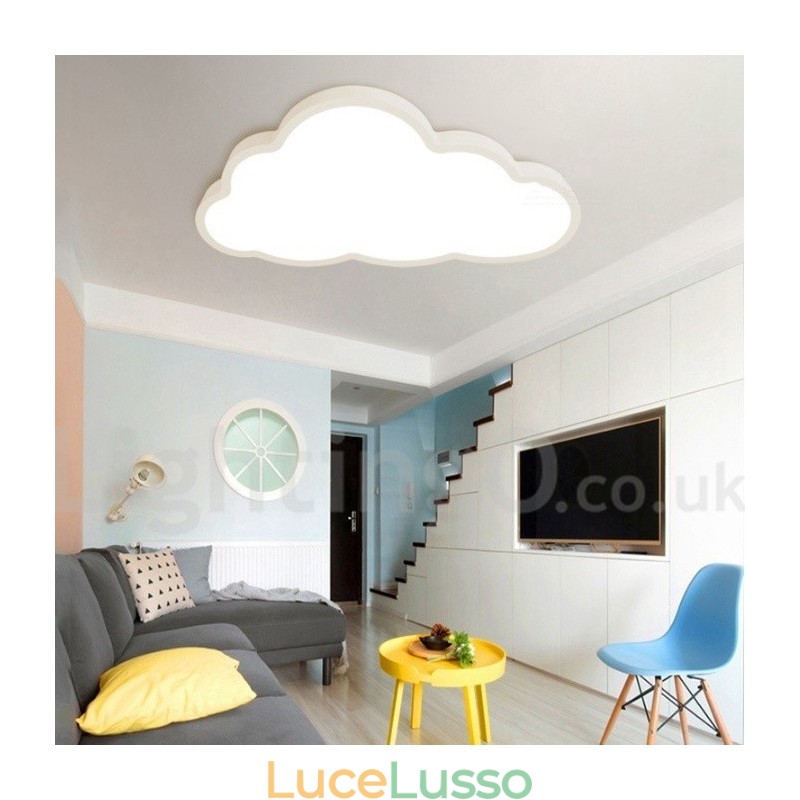 Ultra Thin Clouds dimmerabile moderno contemporaneo stile nordico luci da soffitto a filo con paralume in acrilico con telecomando può essere utilizzato anche come luce da parete