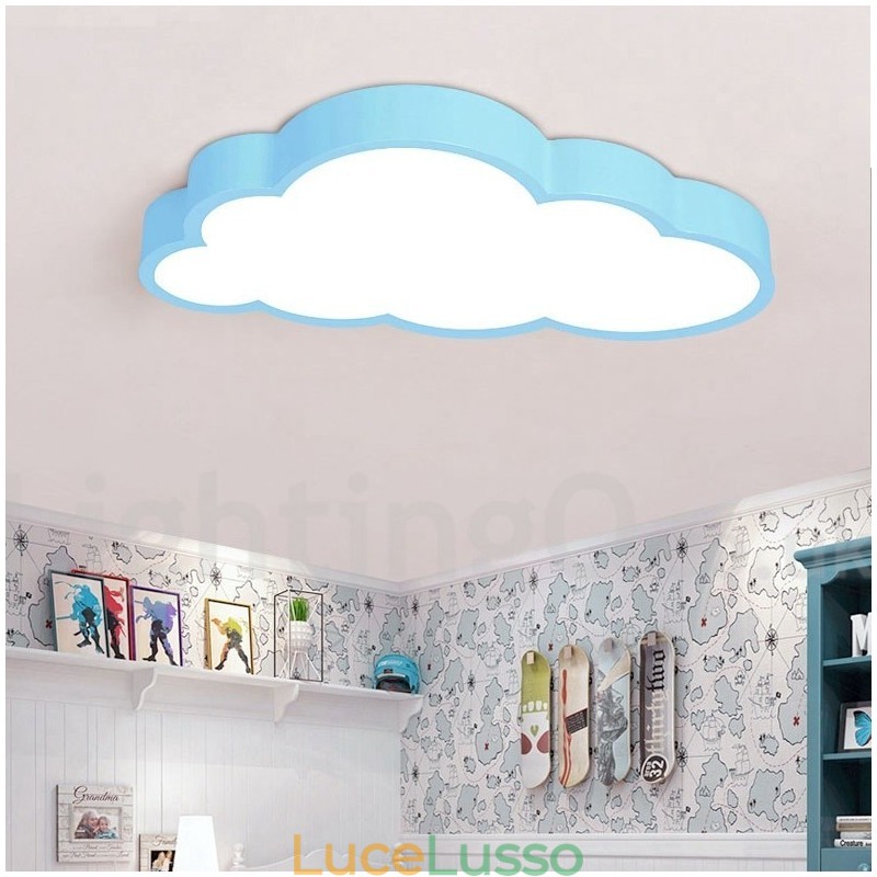 Ultra Thin Clouds dimmerabile moderno contemporaneo stile nordico luci da soffitto a filo con paralume in acrilico con telecomando può essere utilizzato anche come luce da parete